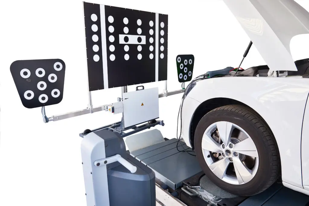 ADAS component calibration using special target boards